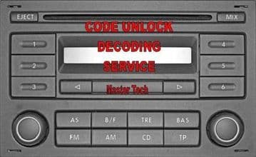 Blaupunkt MP3 RCD200 RCD-200 7644236360 Radio Code Decoding Decode Unlock Codelocked code Service
