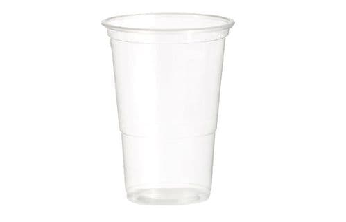 Clear Plastic 1/2 Pint Glasses x 50