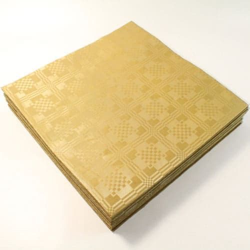 Paper Table Cover Square Metallic Gold x 1