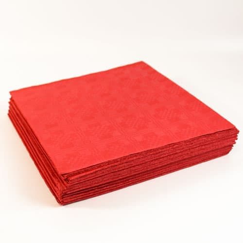 Paper Table Cover Square Red x 1