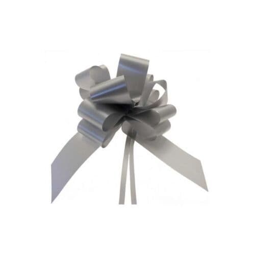 Silver 2" Pull Bows