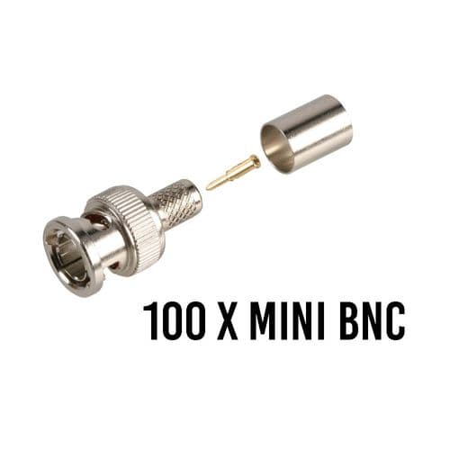 100 x Mini BNC Crimps High quality