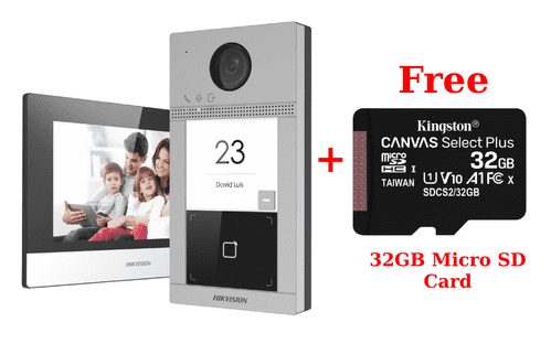 2MP DS-KIS604-P Hikvision Video Intercom Villa Door Station Kit + POE Intercom Kit - Offer