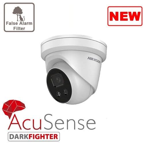 4MP DS-2CD2346G1-I AcuSense Hikvision  Outdoor IR Fixed Turret Network Camera