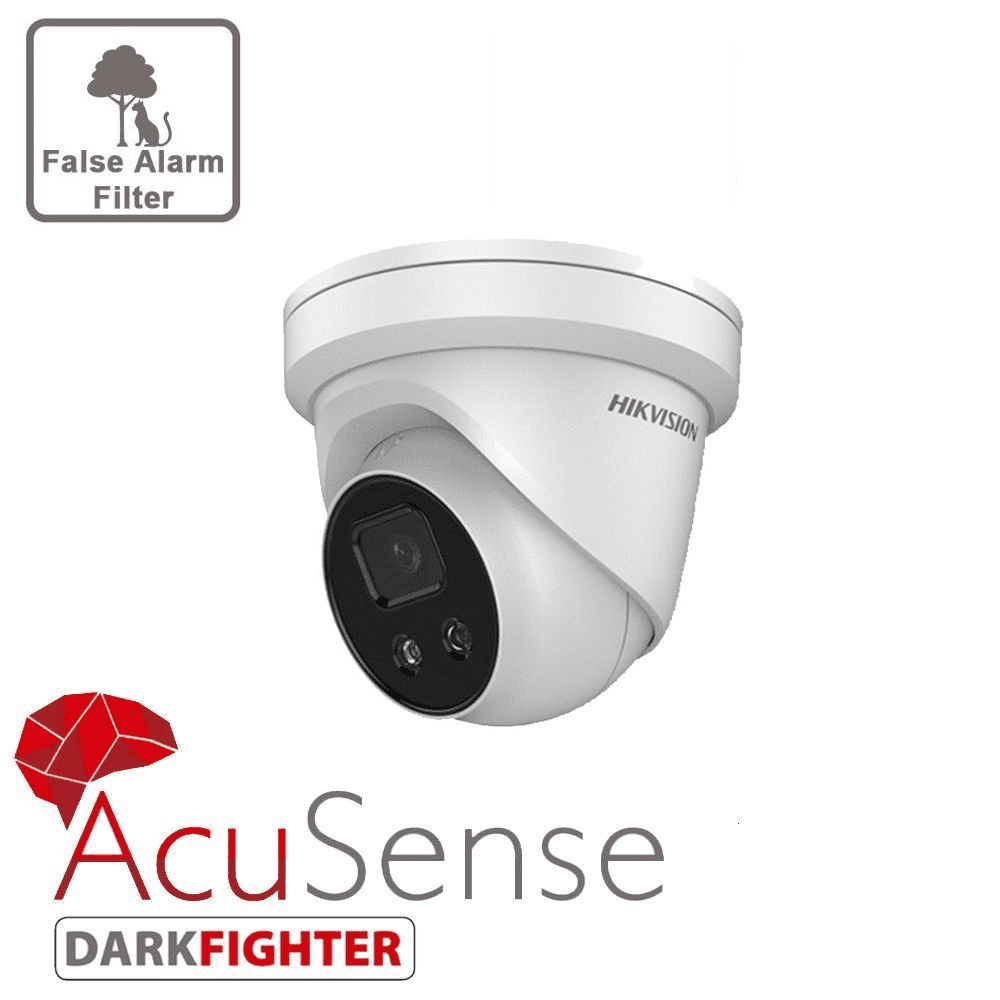 4MP DS-2CD2346G1-I AcuSense Hikvision  Outdoor IR Fixed Turret Network Camera