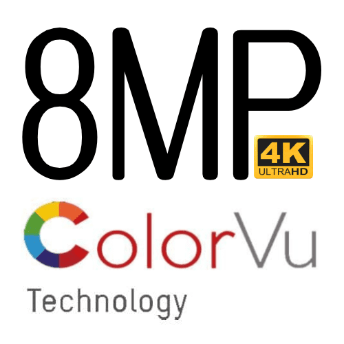 8MP 4K IP ColorVu