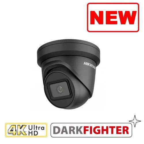 8MP DS-2CD2385G1-I Black IR Hikvision Fixed Turret Network Camera Black