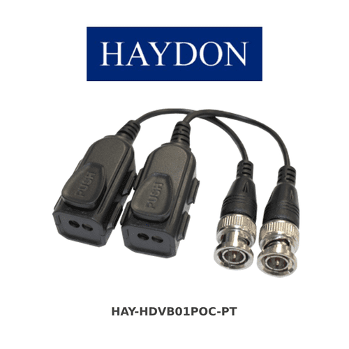 8MP High Defintion POC Passive Video Balun (1080p 3MP 4MP 5MP 8MP) - HAY-HDVB01POC-PT