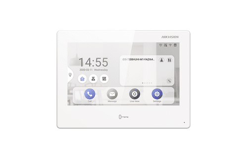 DS-KH9310-WTE1 White Hikvision 7 Indoor Android Station IP Intercom