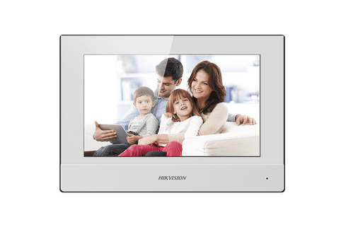 DS-KH6320-WTE2-W WHITE Two-Wire Indoor Station with Touch screen