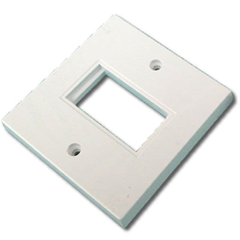 Faceplate 1 Port 86 x 86mm Single Port Low Profile for RJ45 Modules