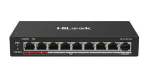 Hikvision Hilook 8 Port Fast Ethernet Unmanaged POE Switch NS-0109P-60  (B)