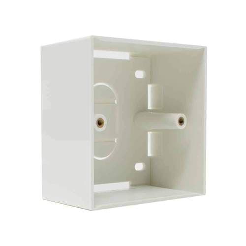 Single and double Gang Back Box BB-868646 Electrical Pattress Back Box White