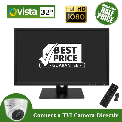 Vista VFS132WHDA 32" Full HD 1080p CCTV Monitor BNC/HDMI/VGA