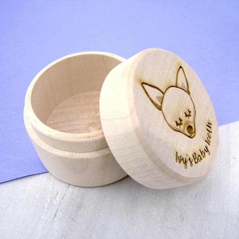 Personalised Dog Baby Tooth Keepsake Box - Choose Your Breed