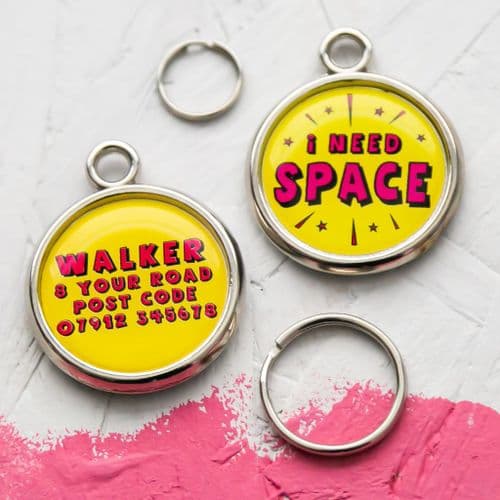 Personalised Dog ID Tag - I Need Space
