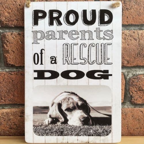 Personalised Dog Plaque Black and White
