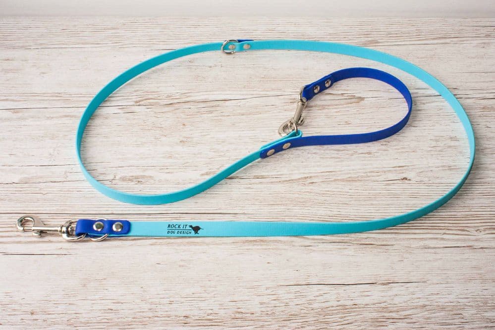 BioThane Double Ended Lead Bicoloured choose your own colours