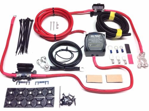 Heavy Duty Split Charge Kit with 12v M-Power 140amp VSR + 110amp  16mm² Ready Made Leads