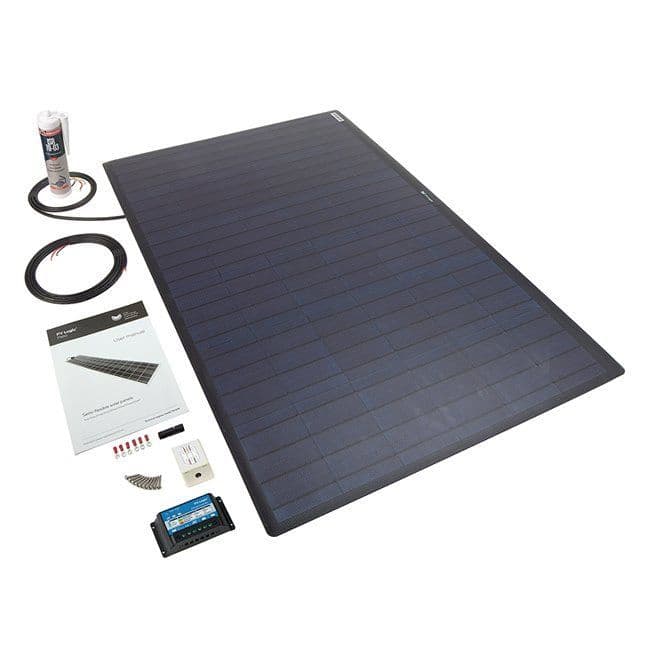 PV Logic  semi flex solar panel black